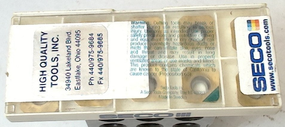 Lot 100-1124 Seco SEEX1204AFTN-M14, F40M Milling inserts