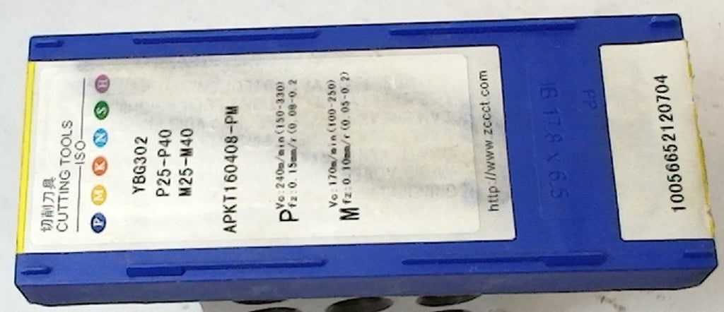 Lot 100-1126 ZhuZhou APKT160408-PM Indexable milling inserts