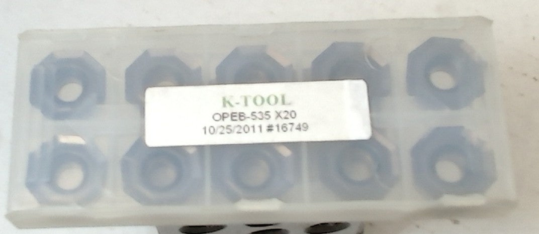 Lot 100-1128 K tool OPEB 535 GR-20 Octo milling inserts (Copy)