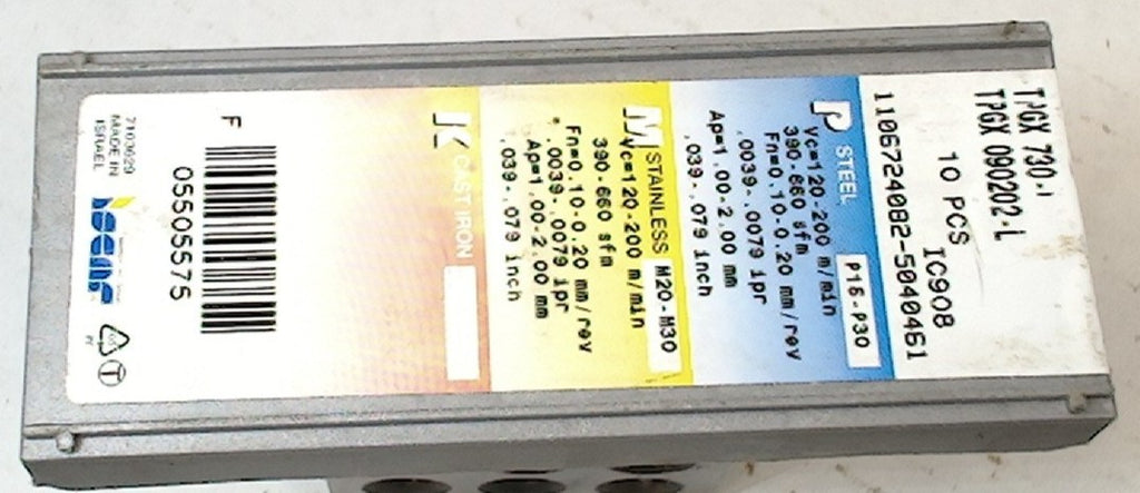 Lot 200-1149 Iscar TPGX 730 IC908 Boring inserts