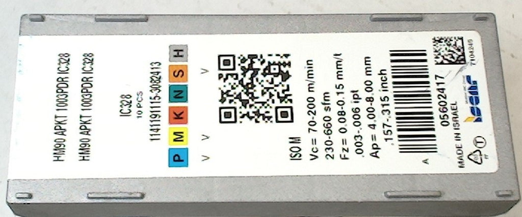 Lot 100-1131 Iscar HM90 APKT1003PDR IC328 Indexable milling inserts