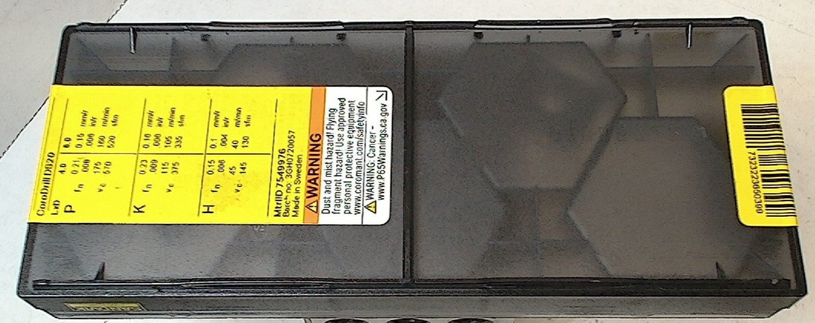 Lot 100-1136 Sandvik DS200608PM7W Indexable milling inserts