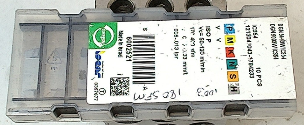 Lot 200-1155 Iscar DGN5003W IC354 Cutoff inserts