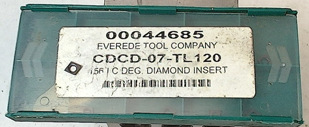 Lot 200-1161 Evered Tool CDCD-07-TL120 Indexable boring inserts