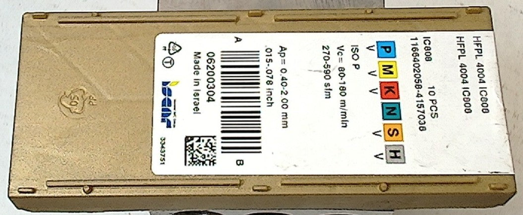 Lot 200-1171 Iscar HFPL4004 IC808 Indexable grooving inserts