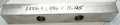 Lot 150-1024 Generic 1.226x1.996x11.125 Steel reversable jaw for a 6" Kurt style milling vise
