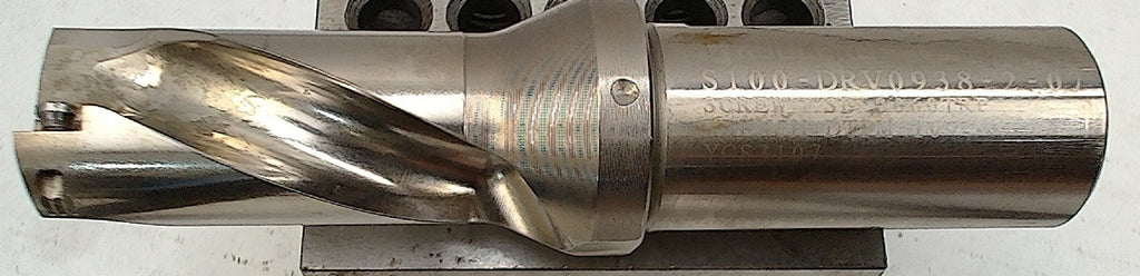 Lot 250-1089 Kyocera Indexable Insert Drill: S100DRV0938207, 0.9382" Max Dia