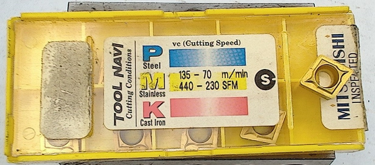 Lot 200-1192 Mitsubishi CCMT32.52 Indexable turning Inserts