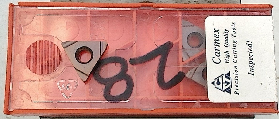 Lot 200-1200 Carmex 16 ER 28 UNJ HBA Laydown threading inserts
