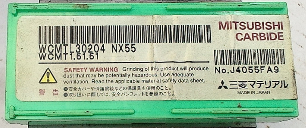 Lot 200-1203 Mitsubishi WCMT1.51.51 Indexable Turning Inserts