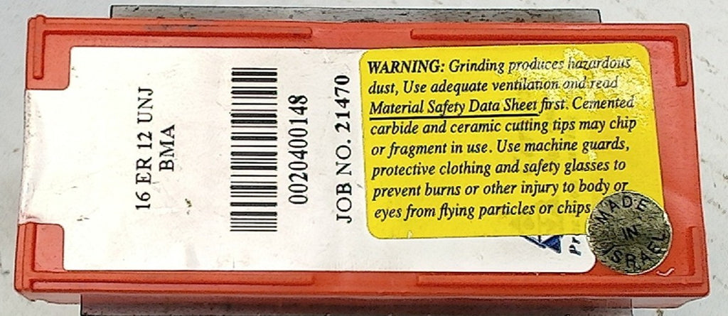 Lot 200-1205 Carmex 16 ER 12 UNJ BMA Laydown threading inserts