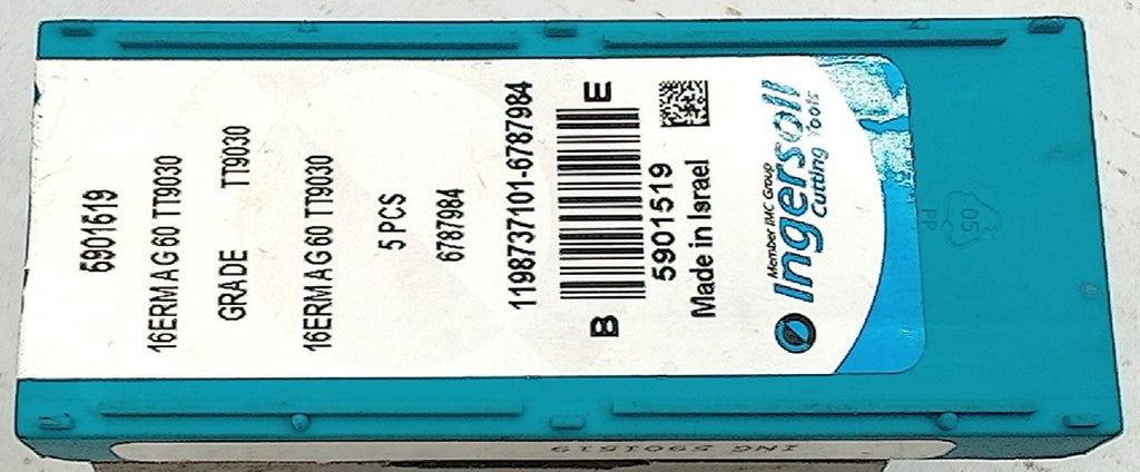 Lot 200-1206 Ingersoll 16ERMAG60 Laydown Threading Inserts