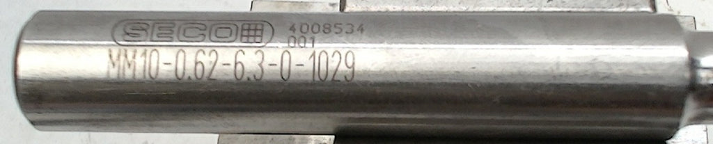 Lot 150-1136 SECO MM10-0.62-6.3-0-1029 Replaceable Tip Milling Shank