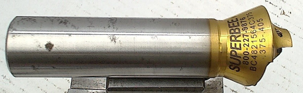 Lot 150-1138 Superbee BC4821564C375 1 3/8-2FL-1" Shank  LRG Concave milling cutter