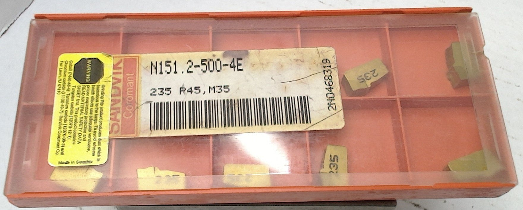 Lot 200-1210 Sandvik N151.2-500-4E Cutoff inserts