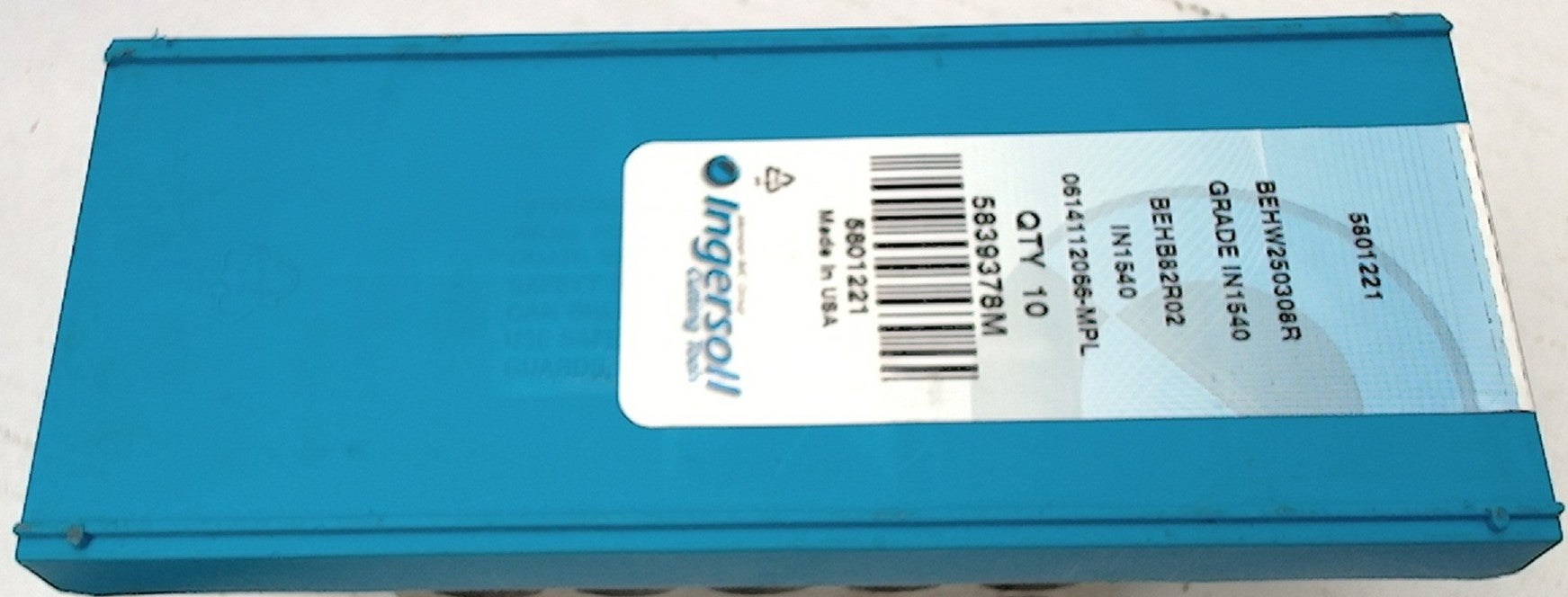 Lot 100-1161 Ingersoll BEHB82R02 Indexable milling inserts