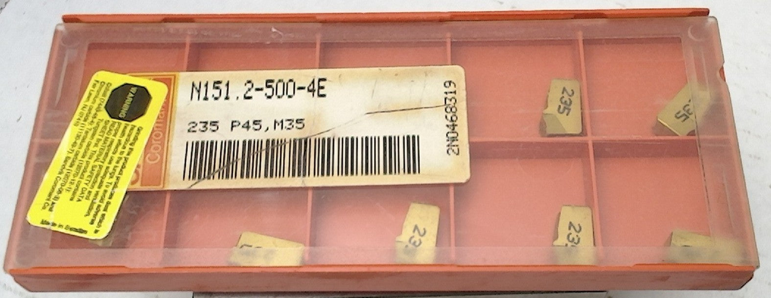 Lot 200-1215 Sandvik N151.2-500-4E Cut off inserts