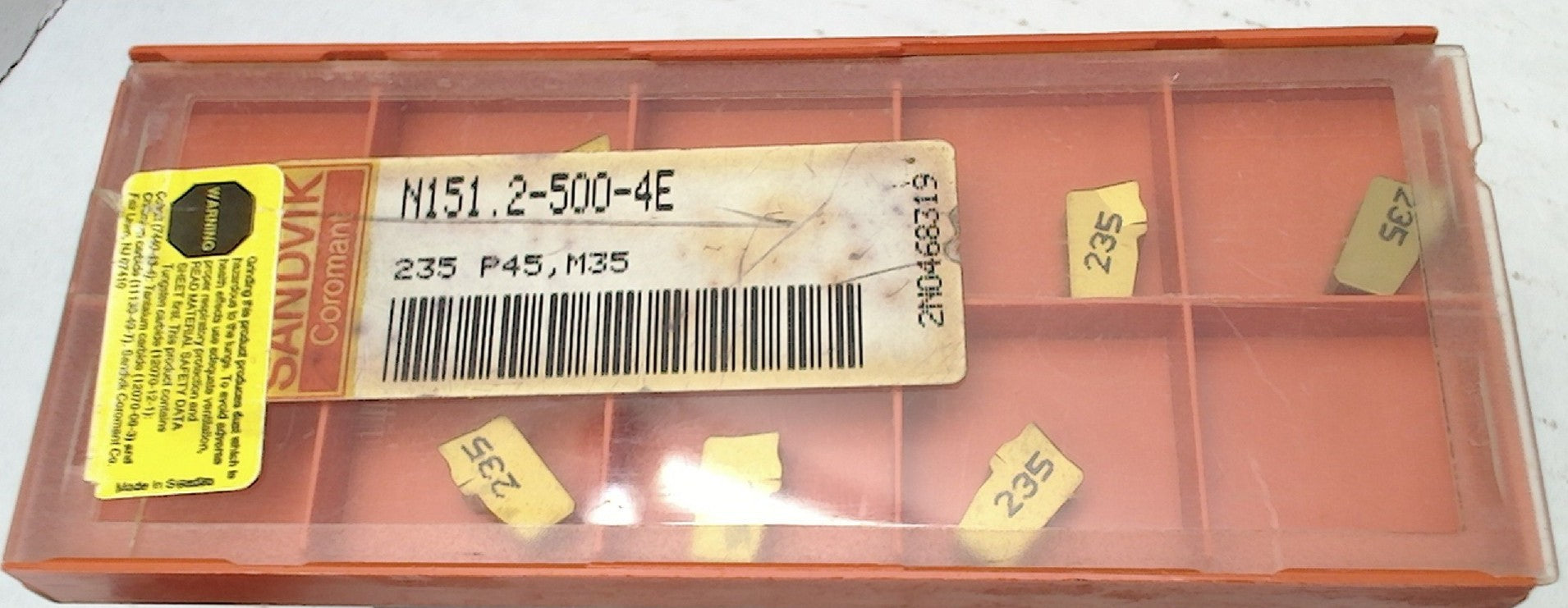 Lot 200-1220 Sandvik N151.2-500-4E Cutoff inserts