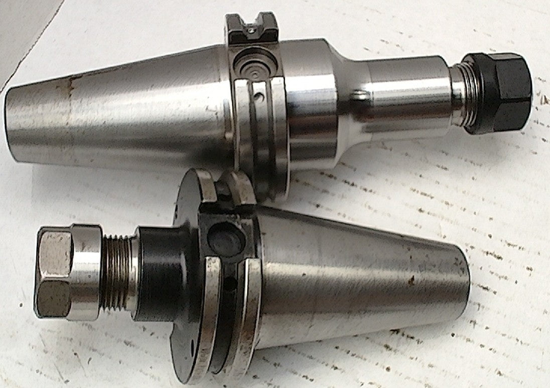 Lot 800-1007 Used Cat40-ER16 tool holders With nuts
