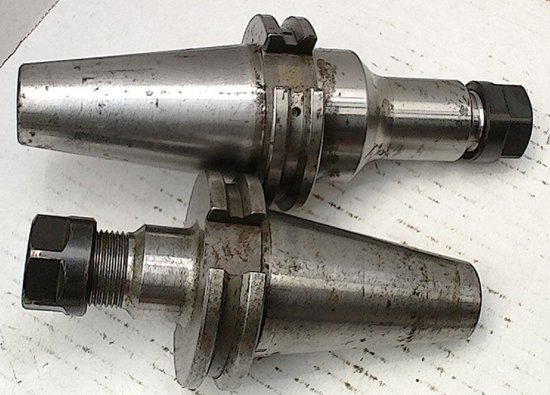 Lot 800-1011 Used Cat40-ER16 tool holders With nuts