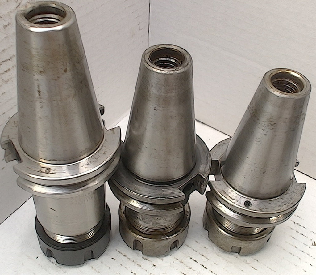 Lot 800-1015 Used Cat40-ER32 tool holders With nuts
