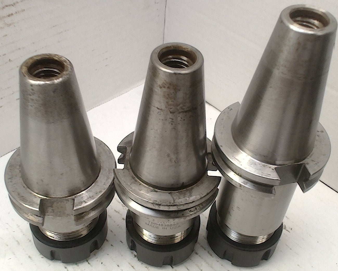 Lot 800-1016 Used Cat40-ER32 tool holders With nuts