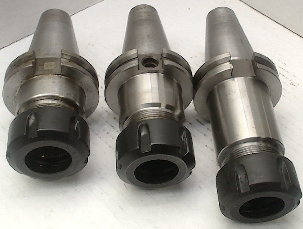 Lot 800-1016 Used Cat40-ER32 tool holders With nuts
