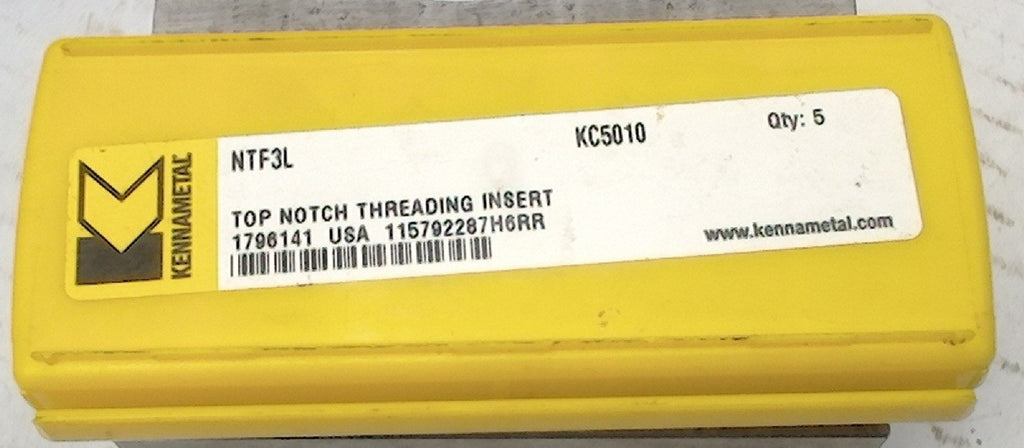 Lot 200-1226 Kennametal NTF3L Topnotch threading inserts