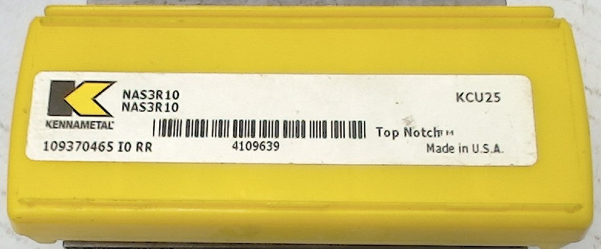 Lot 200-1228 Kennametal NAS3R10 Topnotch threading inserts