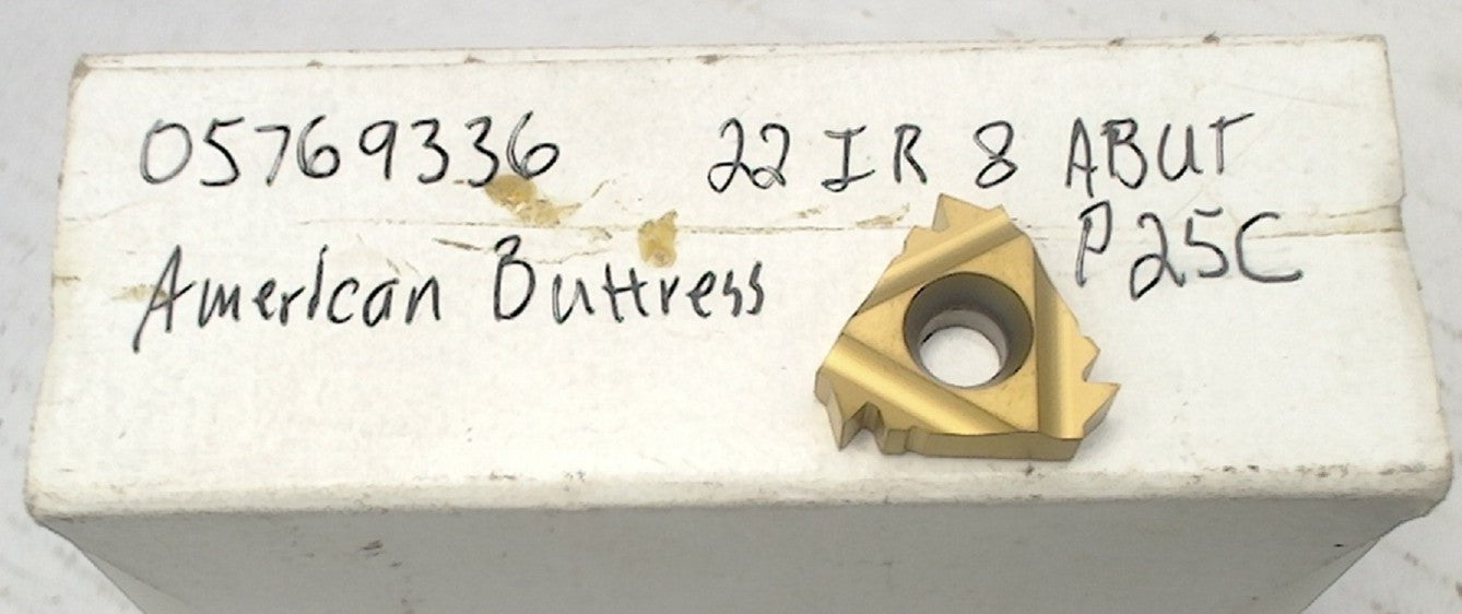 Lot 200-1230 Carmex 22IR 8 ABUT Laydown American Buttress threading inserts