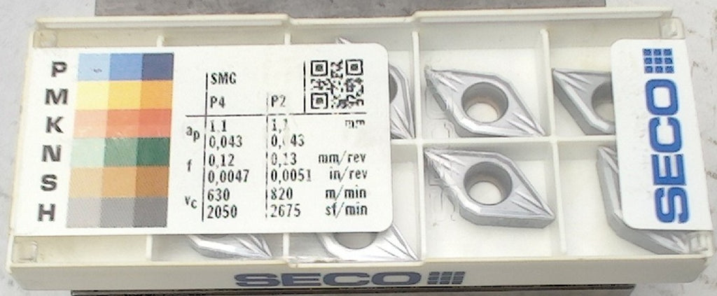 Lot 200-1232 Seco DCMT32.51-MF2 TP1501 Indexable turning inserts
